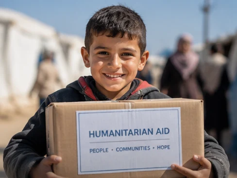 Humanitarian aid distribution